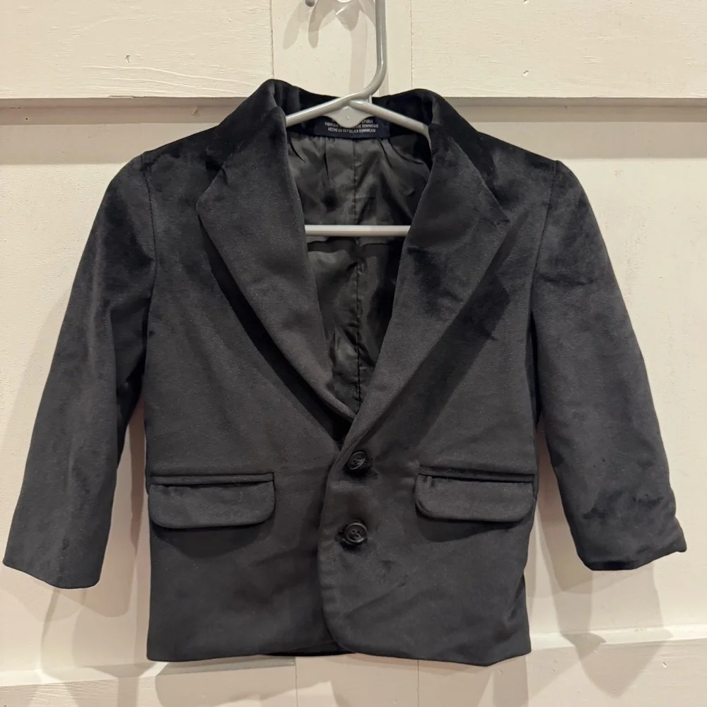 Nautica Kids Black Velvet Blazer